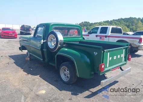1967 Ford F100 from USA, damaged, VIN FA7FT2002E2